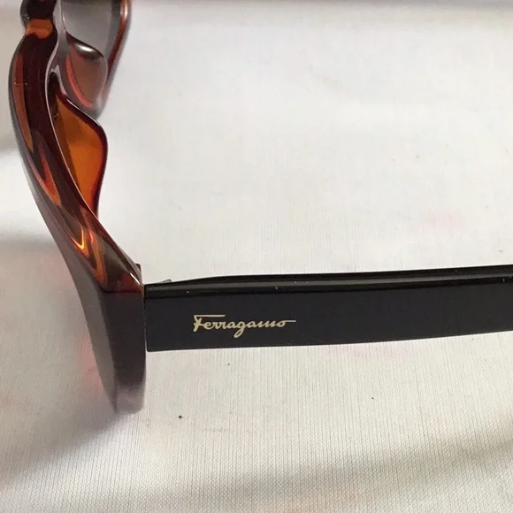 SALVATORE FERRAGAMO CAT EYE LADIES SUNGLASSES….